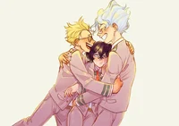 The Trio and the cat