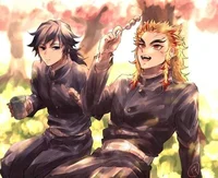 Rengoku and Tomioka