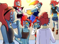 Undyne Sleepover