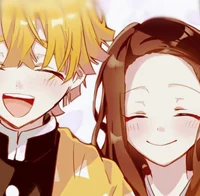 Nezuko and Zenitsu 