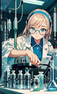 The scientist girl