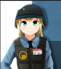 Girl BlackMesa guard