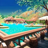 Strange hot spring
