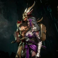 Shao Kahn and Sindel