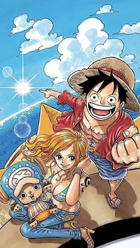 Nami and Luffy 