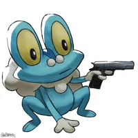 Froakie with a gun