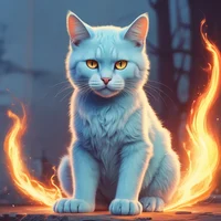 Blue Fire Cat