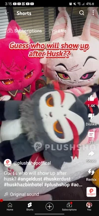 Angel and husk plush