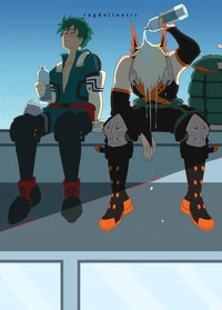 Bakugou y Izuku 