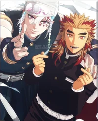 Kyojuro and Tengen 