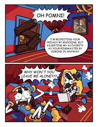 Caine breaks in room