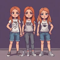 Three bully girls