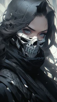 Masked girl