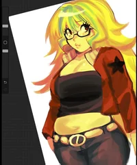 Chubby blond girl