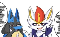 Cinder and Lucario
