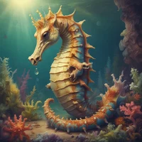 Depressed seahorse