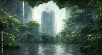 Flooded city