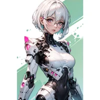 Nerdy Robot Girl