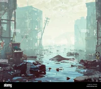 Flooded city