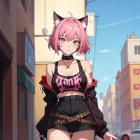 Cat girl punk