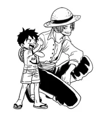 Luffy and Shanks