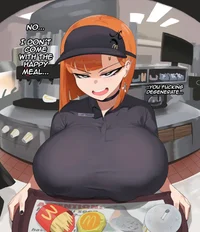 Female Mcd cashier
