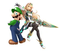 Luigi and Mythra 