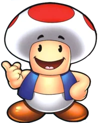 Toad from Mario show