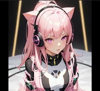 Cat girl gamer