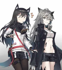 Two wolf girls 