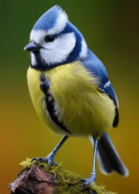 Docile blue bird