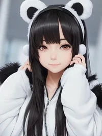 Kawaii Panda Girl