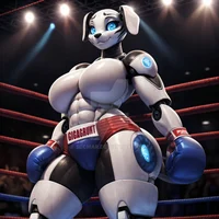 Boxing Robot Dog