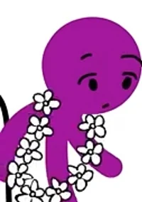 Purple Stick figure