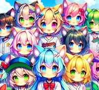 Catboy Baseball Team