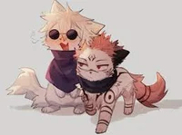 Gojo and Sukuna cats