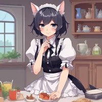 Catboy femboy waiter