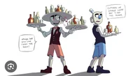 Cuphead and Mugman