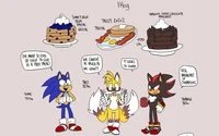 Sonic shadow andtail