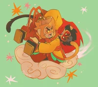 Macaque y Sun Wukong