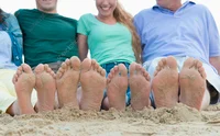 Beach Family Feet