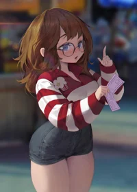 Thick nerd girl