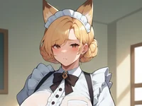 Chubby kitsune maid