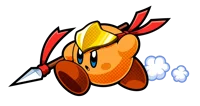 Scared Orange Kirby
