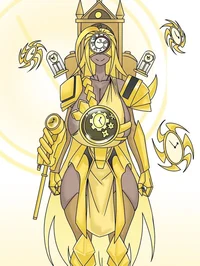 Titan clockwoman