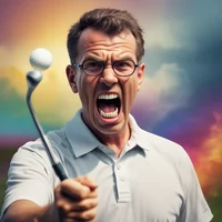ANGRY GOLF RAGE MAN