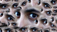 wall of eyes
