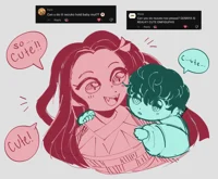 Nezuko and baby mui
