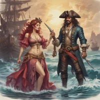 Siren and pirate