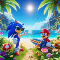Mario Sonic Beach